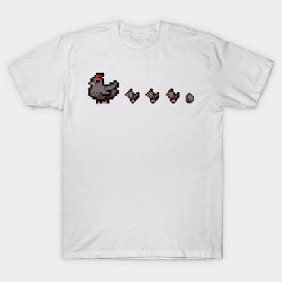 Stardew Valley Void Chicken Family Chicks T-Shirt